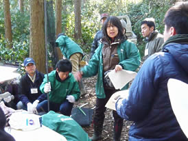 ちば四季彩の森　植林ボランティア活動 2008/02/16