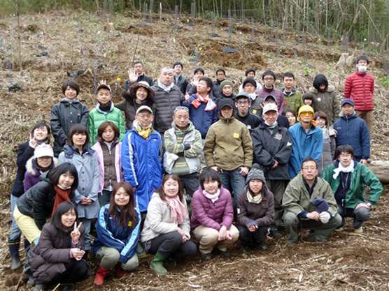 かずさの森　植林ボランティア活動 2013/03/03
