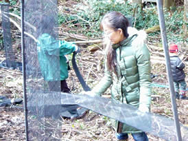 ちば四季彩の森　植林ボランティア活動 2008/02/16