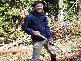 ちば四季彩の森　植林ボランティア活動 2008/02/16