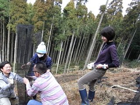 ちば四季彩の森　植林ボランティア活動 2009/02/15
